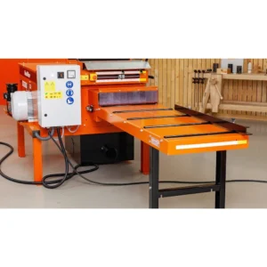 Wood-Mizer EG350 with a modular roller infeed table