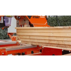 Boards cut on the Wood-Mizer LT20 Start beside the sawhead