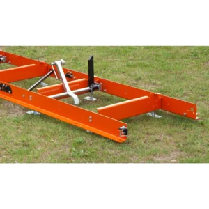 Wood-Mizer LX50 Super twin-rail bed with cross-sections